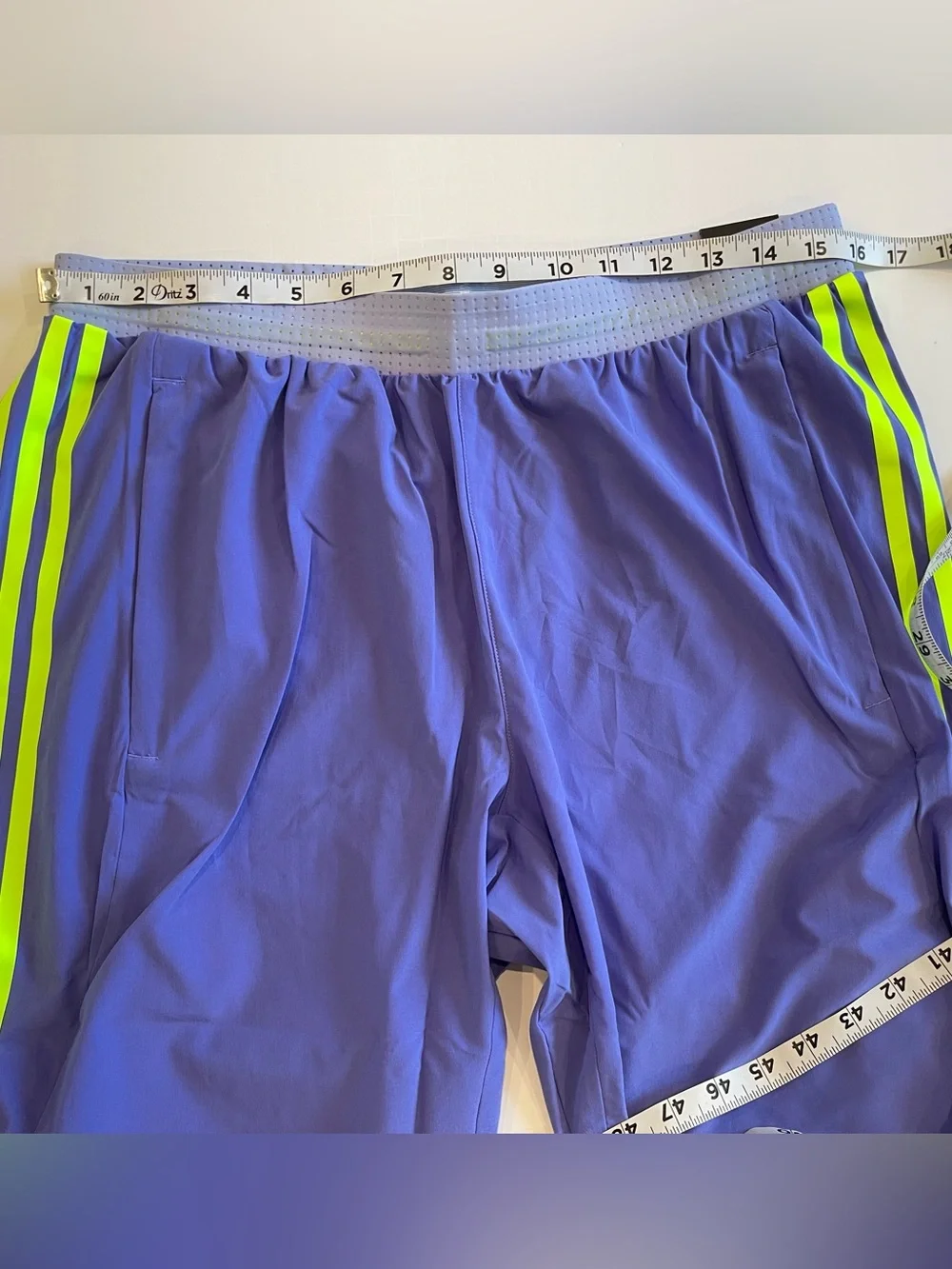 Adidas 2024 Pro Elite Team Running Pants IT2163 Colbat Blue/Lucid Lemon